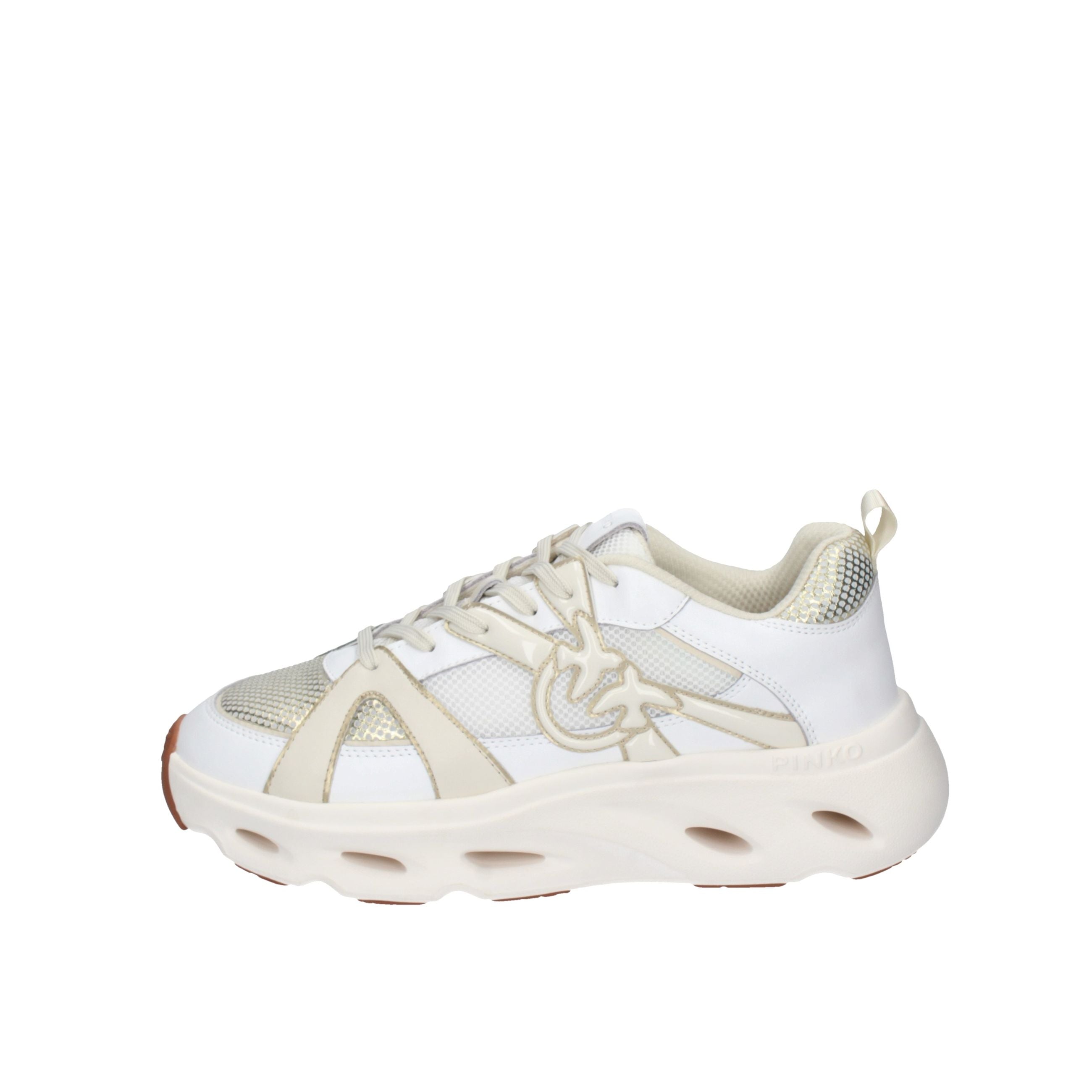 PINKO SNEAKERS SS0127E036-ZHC WHITE/LIGHT GOLD