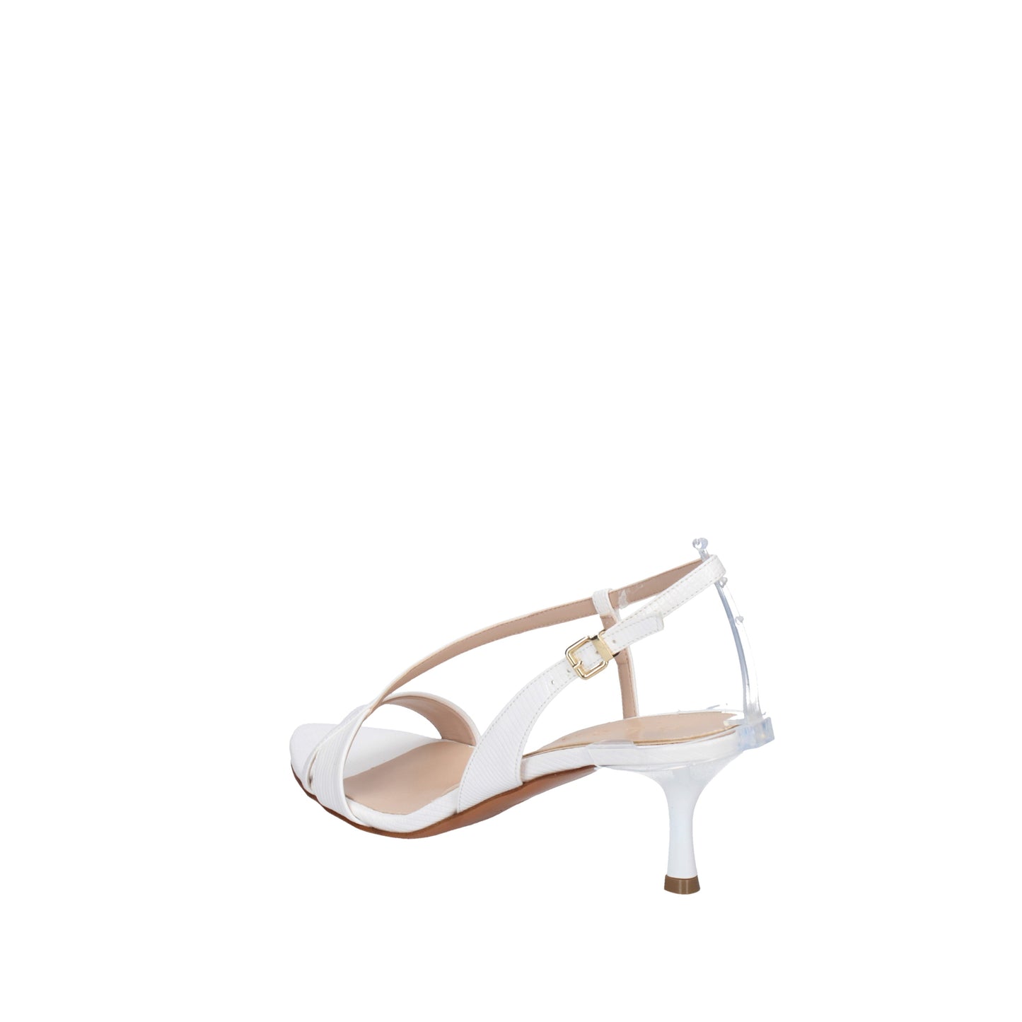 Albano Sandali bianco con tacco 5309