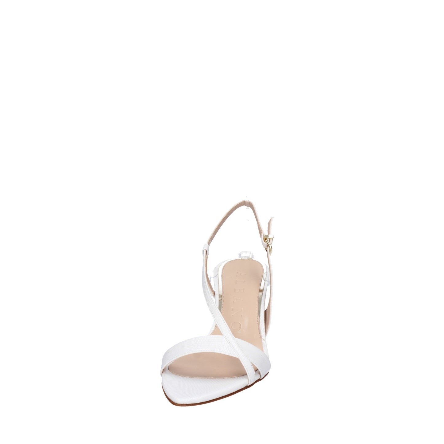 Albano Sandali bianco con tacco 5309