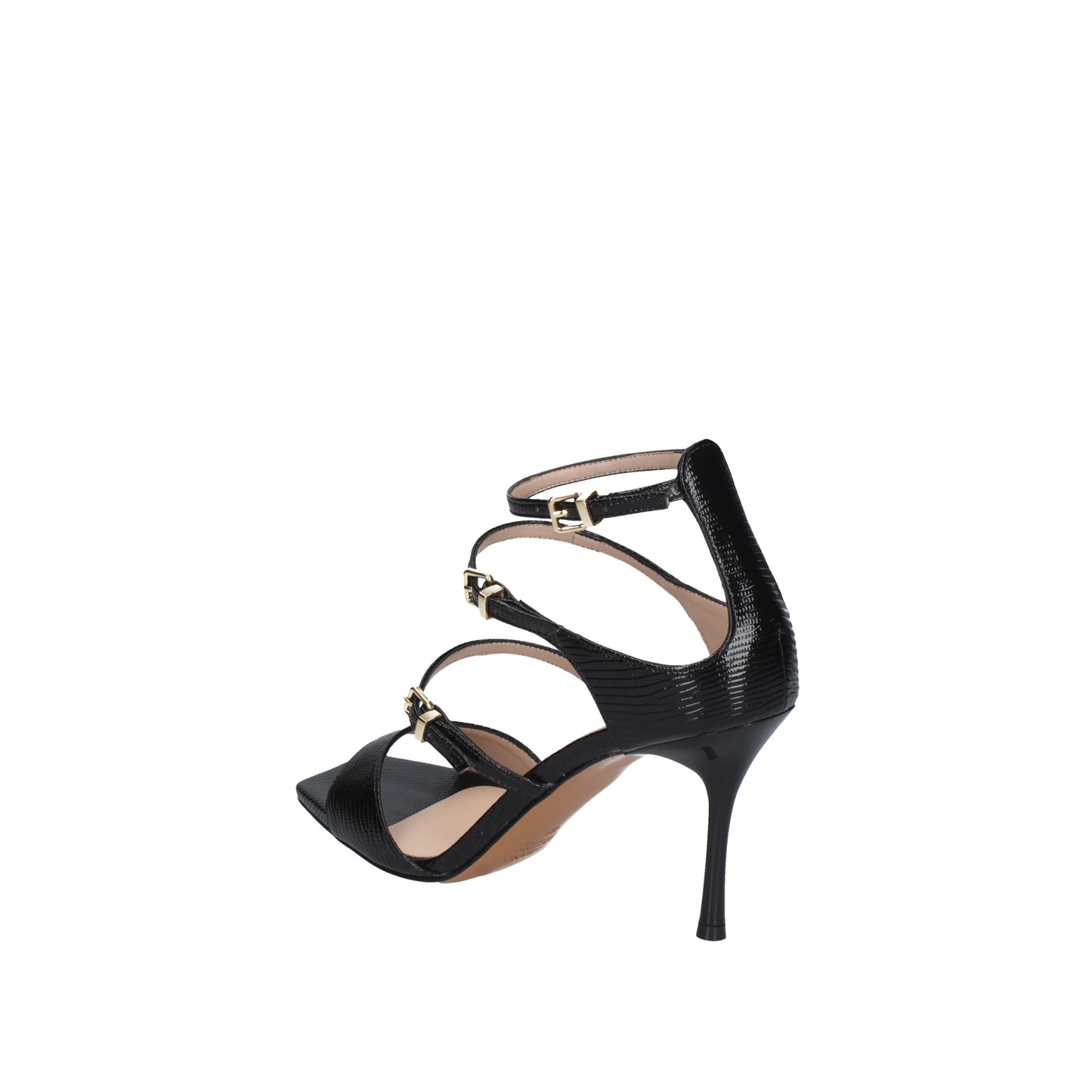 Albano Sandali nero con fibbie 5372