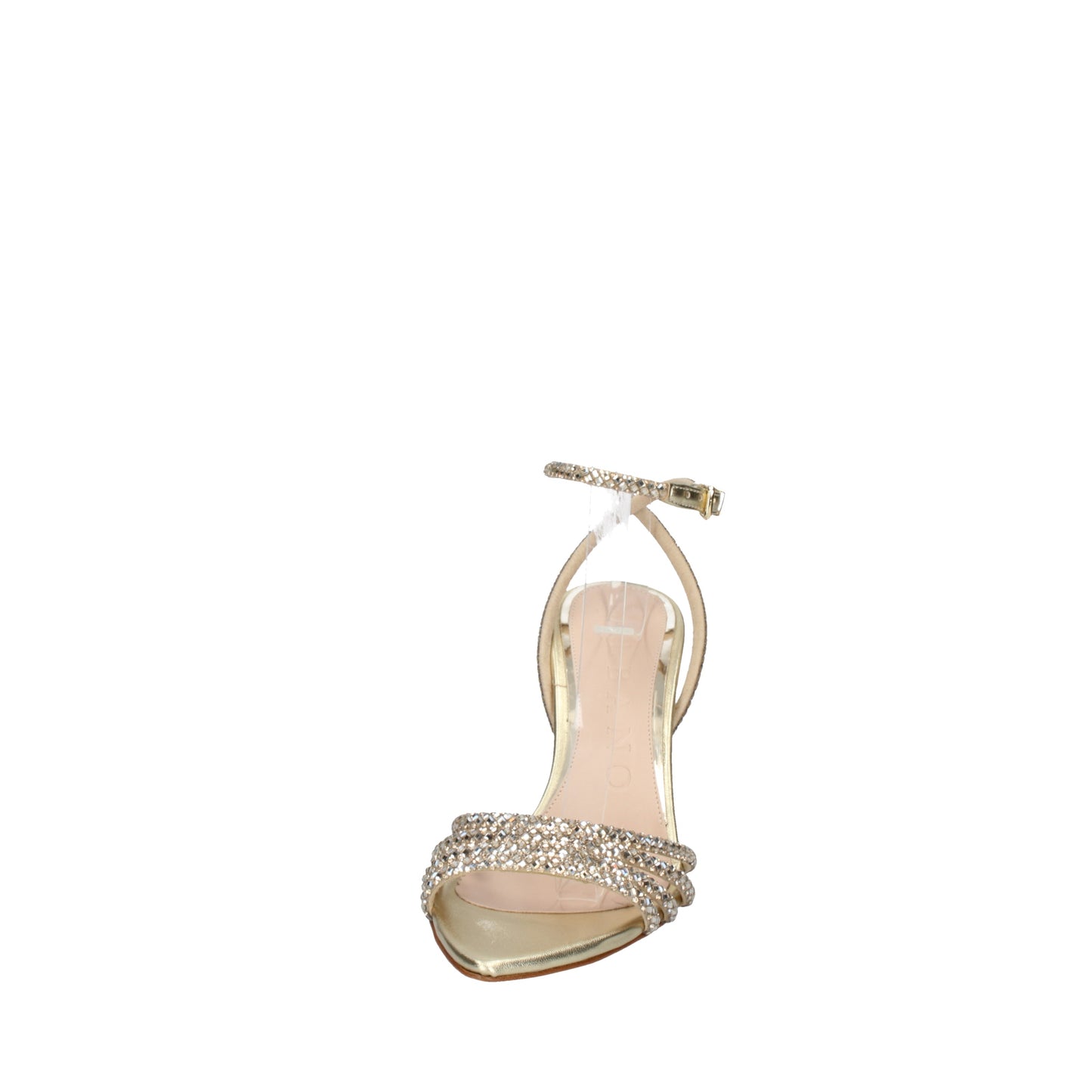 Albano Sandali platino con strass 5327