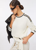 LIU JO abbigliamento TF5230MS59L LATTE/NERO