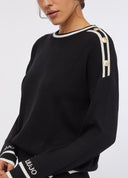 LIU JO abbigliamento TF5230MS59L LATTE/NERO