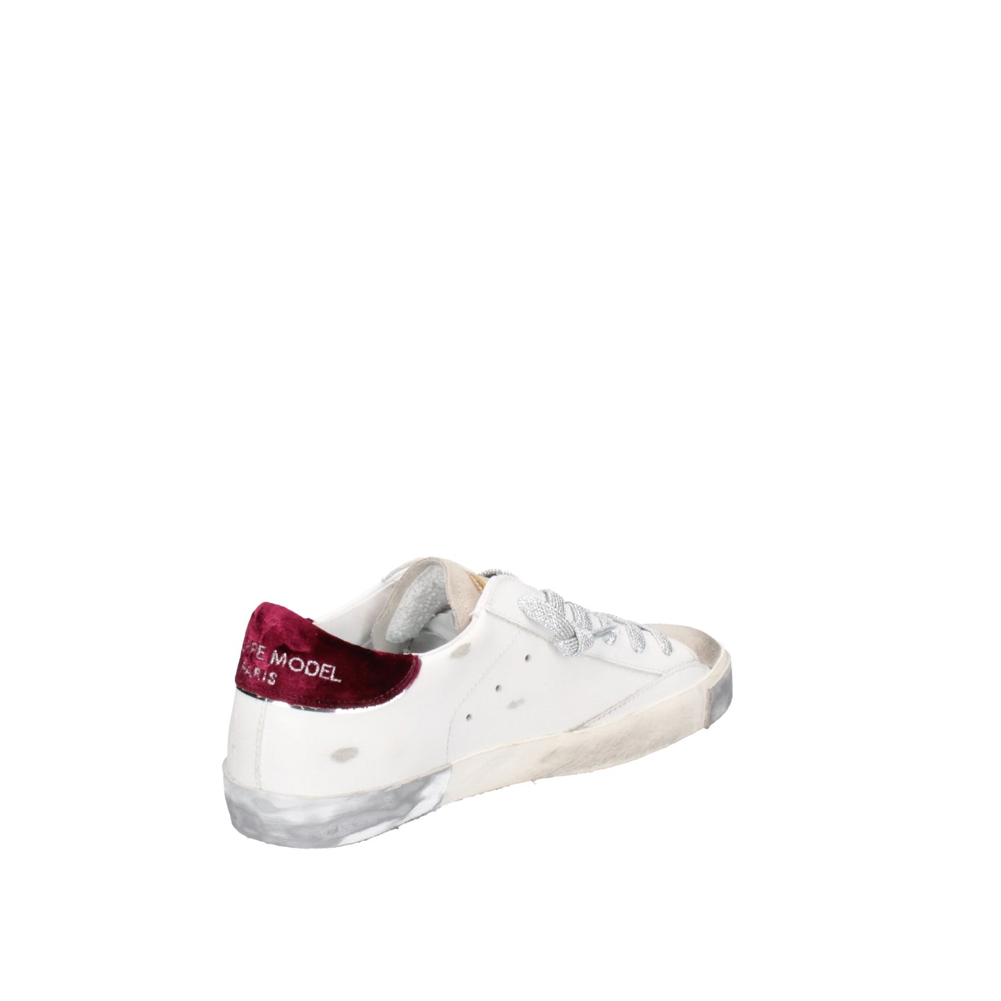 PHILIPPE MODEL Scarpe PRLD XE06 Bianco e bordeaux