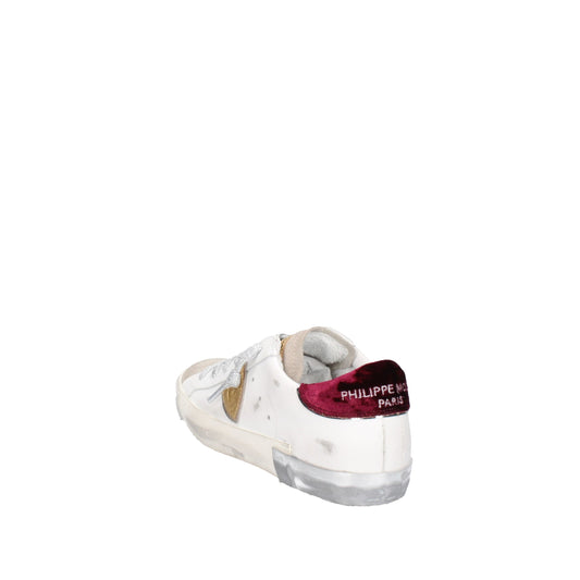 PHILIPPE MODEL Scarpe PRLD XE06 Bianco e bordeaux - Donna